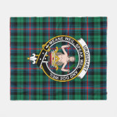 Clan Urquhart Broad Red Ancient Tartan Kariert Fleecedecke (Vorderseite (Horizontal))