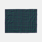 Clan Urquhart Tartan Blue und Green Scott Kariert Fleecedecke (Vorderseite (Horizontal))