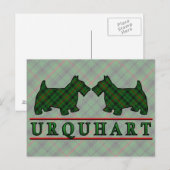 Clan Urquhart Tartan Scottie Dogs Postkarte (Vorne/Hinten)
