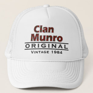 Clan Vintager Munro fertigen Ihr Birthyear Truckerkappe