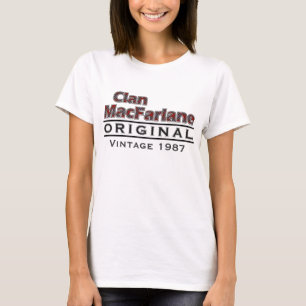 Clan Vintages MacFarlane fertigen Ihr Birthyear T-Shirt