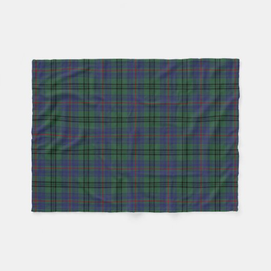 Clan Walker Tartan Kariert Fleecedecke (Vorderseite (Horizontal))