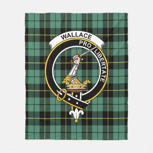 Clan Wallace Ancient Tartan Kariert Fleecedecke (Vorderseite)