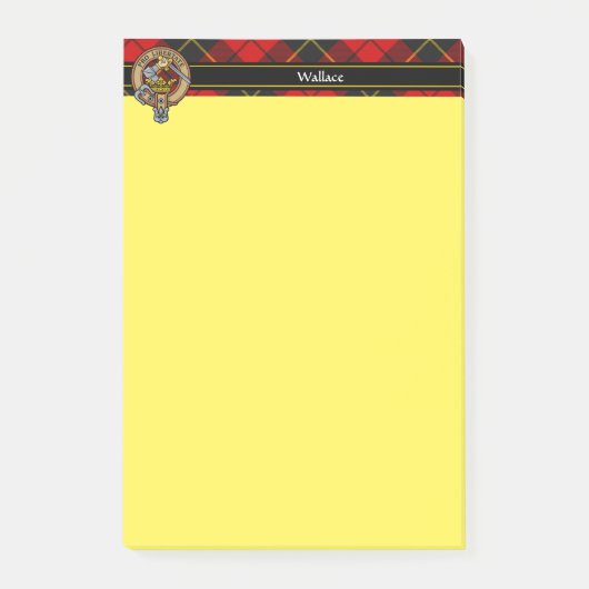Clan Wallace Crest Notes Post-it Klebezettel (Vorderseite)
