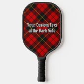 Clan Wallace Crest over Tartan Keychain Pickleball Schläger (Rückseite)