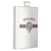 Clan Wallace (Edit) Wappen & Tartan Flachmann (Rechts)