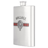Clan Wallace (Edit) Wappen & Tartan Flachmann (Links)