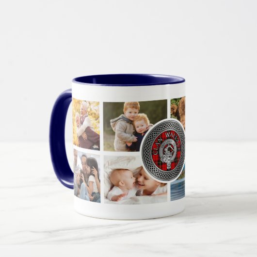 Clan Wallace Personalisierte Tasse (Vorderseite Links)