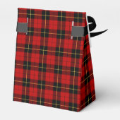 Clan Wallace Red und Black Scottish Tartan Geschenkschachtel (Rückseite)