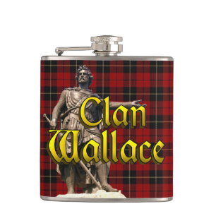 Clan Wallace Scottish Freedom Flachmann