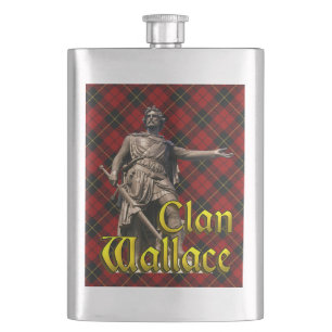 Clan Wallace Scottish Freedom Flachmann