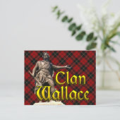 Clan Wallace Scottish Freedom Postkarte (Stehend Vorderseite)