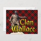 Clan Wallace Scottish Freedom Postkarte (Vorne/Hinten)