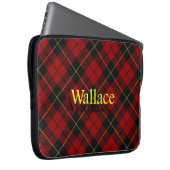 Clan Wallace Scottish Tartan Laptopschutzhülle (Vorne Rechts)