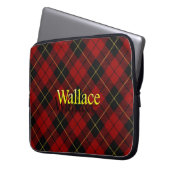 Clan Wallace Scottish Tartan Laptopschutzhülle (Vorderseite Links)
