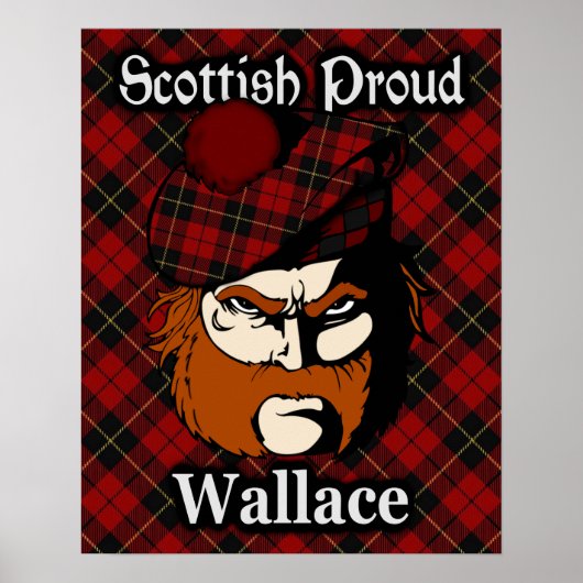 Clan Wallace Scottish Tartan Poster (Vorne)