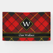 Clan Wallace Tartan Banner (Horizontal)