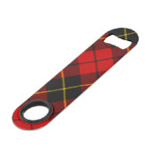 Clan Wallace Tartan Bar Key (Rückseite Schrägansicht)