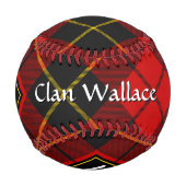 Clan Wallace Tartan Baseball (Rückseite)