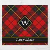 Clan Wallace Tartan Beer Flaschenetikett Bierflaschenetikett (Einzelnes Label)