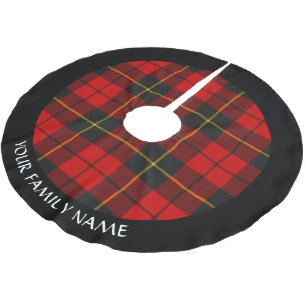 Clan Wallace Tartan Brushed Polyester Tree Skirt Weihnachtsbaumdecke