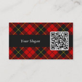 Clan Wallace Tartan Business Card Visitenkarte (Rückseite)