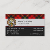 Clan Wallace Tartan Business Card Visitenkarte (Vorderseite)