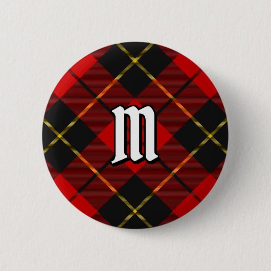 Clan Wallace Tartan Button (Vorderseite)