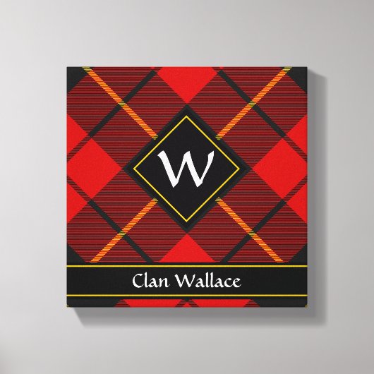 Clan Wallace Tartan Canvas Print Leinwanddruck (Vorderseite)