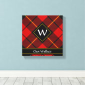 Clan Wallace Tartan Canvas Print Leinwanddruck (Insitu (Holzboden))