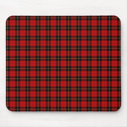 Clan Wallace Tartan Classic Red Scottish Kariert Mousepad (Vorne)