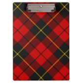 Clan Wallace Tartan Clipboard Klemmbrett (Vorderseite)