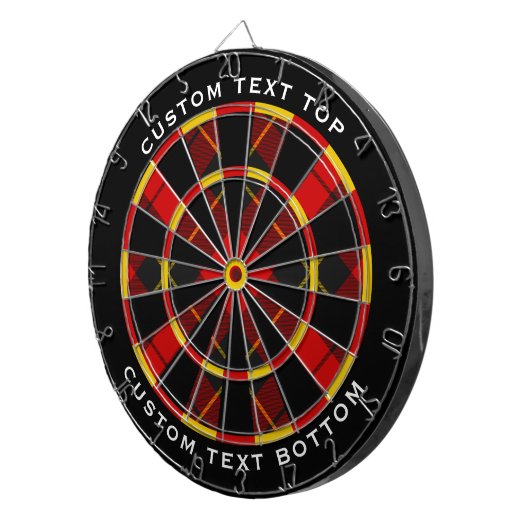 Clan Wallace Tartan Dart Board Dartscheibe (Vorderseite rechts)