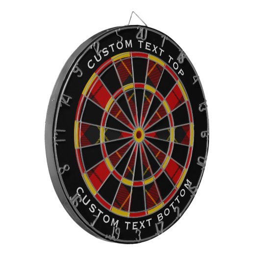 Clan Wallace Tartan Dart Board Dartscheibe (Vorderseite Links)