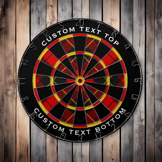 Clan Wallace Tartan Dart Board Dartscheibe