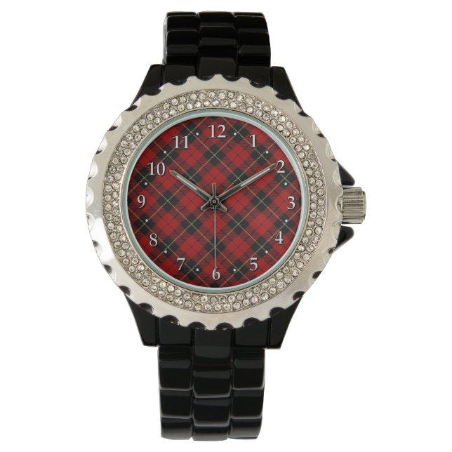 Clan Wallace Tartan Dream Watch Armbanduhr (Vorderseite)