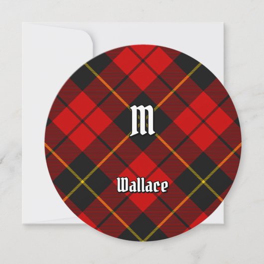 Clan Wallace Tartan Einladung (Vorderseite)