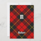 Clan Wallace Tartan Einladung (Vorderseite)