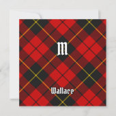 Clan Wallace Tartan Einladung (Vorderseite)