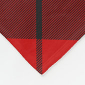 Clan Wallace Tartan Fleece Blanket (Ecke)