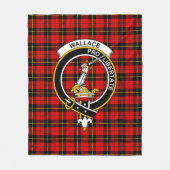 Clan Wallace Tartan Kariert Fleecedecke (Vorderseite)
