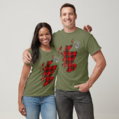 Clan Wallace Tartan Karte & Wappen T - Shirt (Unisex)