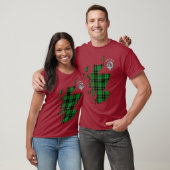 Clan Wallace Tartan Karte & Wappen T - Shirt (Unisex)