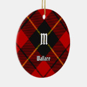 Clan Wallace Tartan Keramik Ornament (Rechts)