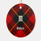 Clan Wallace Tartan Keramik Ornament (Links)