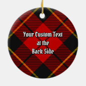 Clan Wallace Tartan Keramik Ornament (Hinten)
