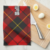 Clan Wallace Tartan Küchentücher (Viertel Falte)