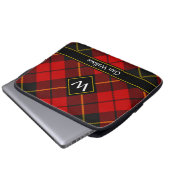 Clan Wallace Tartan Laptop Sleeve (Vorne Knopf)