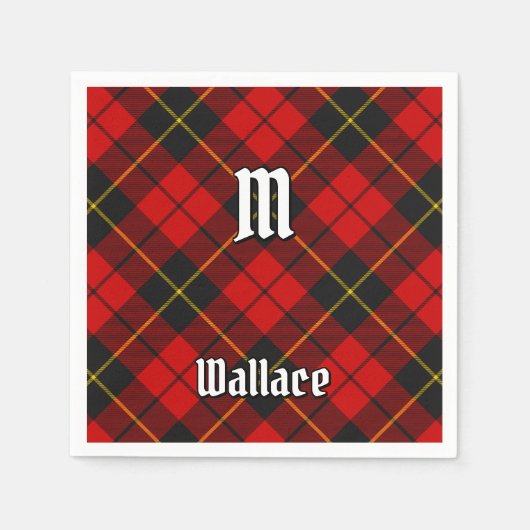 Clan Wallace Tartan Napkins Serviette (Vorderseite)