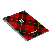 Clan Wallace Tartan Notebook Notizblock (Rechte Seite)
